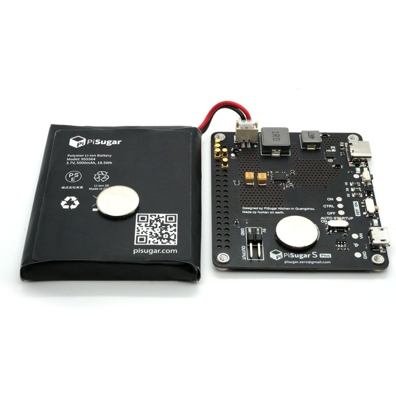 Pisugar S Plus Portable 5000 mAh UPS Lithium Battery Power Module Platform for Every Raspberry Pi 3B/3B+/4B Model Accessories ha