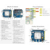 Waveshare SIM7600G-H 4G Hat, Supports LTE Cat-4 4G/3G/2G, GNSS Positioning, Global Band, Compatible with Raspberry Pi 4B/3B+/3A+