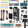 Freenove ESP32 Kit Dev CAM Board Super Starter Kit, Microcontrôleur à Double Noyau 32 Bits 240 MHz, Caméra Embarquée WiFi + BT, 