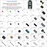 Freenove ESP32 Kit Dev CAM Board Super Starter Kit, Microcontrôleur à Double Noyau 32 Bits 240 MHz, Caméra Embarquée WiFi + BT, 