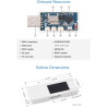 Waveshare esp32-geek development board, based on esp32-s3r2 controller chip, with 1.14inch 65k color lcd, supports wifi & blueto
