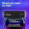Crucial P310 PS5 SSD 4To PCIe Gen4 NVMe M.2 avec Dissipateur, jusqu’à 7.100 Mo/s, compatible avec PlayStation 5, Ordinateur de B