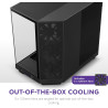 NZXT H6 Flow | CC-H61FB-01 | Boîtier Moyen-Tour Compact Double Chambre Airflow | Panneaux panoramiques en Verre | Panneaux Airfl