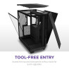 NZXT H6 Flow | CC-H61FB-01 | Boîtier Moyen-Tour Compact Double Chambre Airflow | Panneaux panoramiques en Verre | Panneaux Airfl