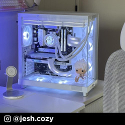 NZXT H6 Flow | CC-H61FB-01 | Boîtier Moyen-Tour Compact Double Chambre Airflow | Panneaux panoramiques en Verre | Panneaux Airfl