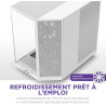 NZXT H6 Flow | CC-H61FW-01 | Boîtier Moyen-Tour Compact Double Chambre Airflow | Panneaux panoramiques en Verre | Panneaux Airfl
