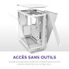 NZXT H6 Flow | CC-H61FW-01 | Boîtier Moyen-Tour Compact Double Chambre Airflow | Panneaux panoramiques en Verre | Panneaux Airfl