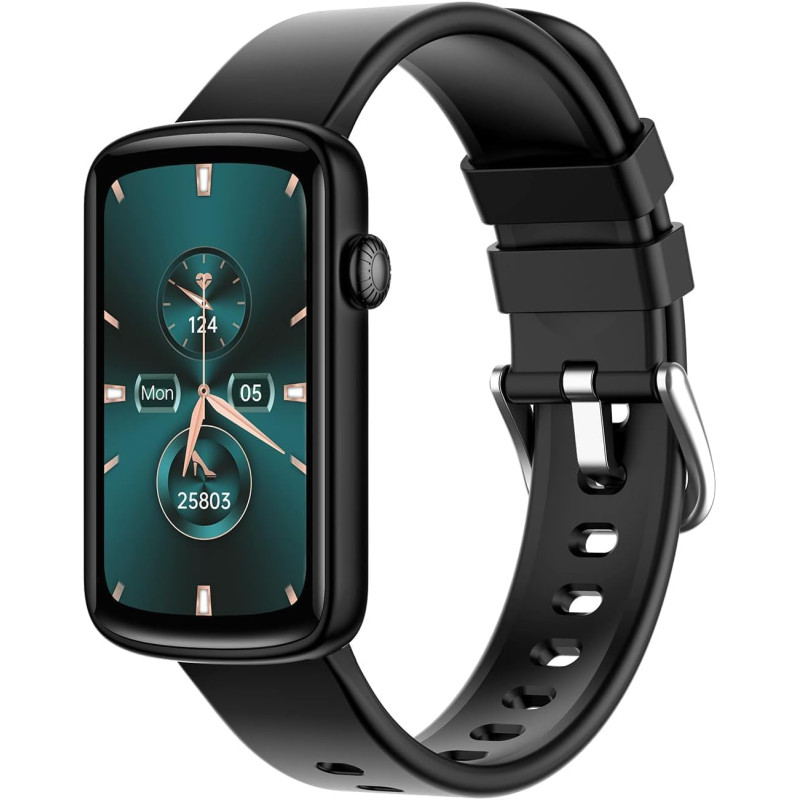 Montre Femme Connectée Frequence Cardiaque Saturation Oxygène Montre Sport Contrôle de la Musique Meteo Trackers d'Activité Cont