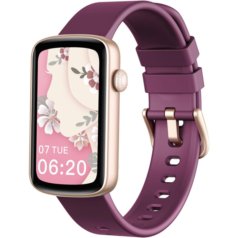 Montre Connectée Femme Montre Sport Bracelet Connecté Podometre Cardiofrequencemetre Oxymetre Trackers d'Activité Smartwatch Eta