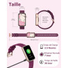 Montre Connectée Femme Montre Sport Bracelet Connecté Podometre Cardiofrequencemetre Oxymetre Trackers d'Activité Smartwatch Eta