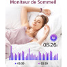 Montre Connectée Femme Montre Sport Bracelet Connecté Podometre Cardiofrequencemetre Oxymetre Trackers d'Activité Smartwatch Eta