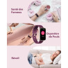 Montre Connectée Femme Montre Sport Bracelet Connecté Podometre Cardiofrequencemetre Oxymetre Trackers d'Activité Smartwatch Eta