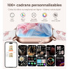 Iaret Montre Connectée Femme, 4 Bracelets, 1.83" Smartwatch, Fonction Féminine, Appels HD, 110+ Modes Sport, Podometre, Moniteur