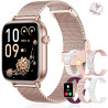 Iaret Montre Connectée Femme, 7 Bracelets, 1.83" Smartwatch, Fonction Féminine, Appels HD, 110+ Modes Sport, Podometre, Moniteur