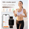 Iaret Montre Connectée Femme, 4 Bracelets, 1.83" Smartwatch, Fonction Féminine, Appels HD, 110+ Modes Sport, Podometre, Moniteur