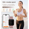 Iaret Montre Connectée Femme, 4 Bracelets, 1.83" Smartwatch, Fonction Féminine, Appels HD, 110+ Modes Sport, Podometre, Moniteur