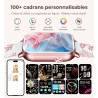 Iaret Montre Connectée Femme, 4 Bracelets, 1.83" Smartwatch, Fonction Féminine, Appels HD, 110+ Modes Sport, Podometre, Moniteur