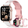 Iaret Montre Connectée Femme, 4 Bracelets, 1.83" Smartwatch, Fonction Féminine, Appels HD, 110+ Modes Sport, Podometre, Moniteur