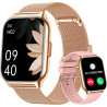 Montre connectée femme homme avec appel bleutooth, 2,0" hd smartwatch, 100+ sportifs, moniteur de sommeil cardiofréquencemètre t