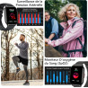 Montre connectée homme femme avec appel bleutooth, 2,0" hd smartwatch, 100+ sportifs, moniteur de sommeil cardiofréquencemètre t