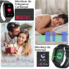 Montre connectée homme femme avec appel bleutooth, 2,0" hd smartwatch, 100+ sportifs, moniteur de sommeil cardiofréquencemètre t