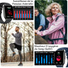 Montre connectée homme femme avec appel bleutooth, 2,0" hd smartwatch, 100+ sportifs, moniteur de sommeil cardiofréquencemètre t