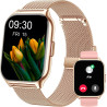 Montre connectée hommes femmes,utilisé avec l'application fitcloudpro, appel bleutooth, 2,0" hd avec tensiomètre, 100+ sportifs,