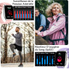 Montre connectée femme homme avec appel bleutooth, 2,0" hd smartwatch, 100+ sportifs, moniteur de sommeil cardiofréquencemètre t