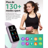 Montre Connectée Femme Homme, 1,47'' Smartwatch avec 137+ Modes Sportifs, Fitness Tracker avec Cardiofréquencemètre, Sommeil, Po