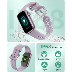 Montre Connectée Femme Homme, 1,47'' Smartwatch avec 137+ Modes Sportifs, Fitness Tracker avec Cardiofréquencemètre, Sommeil, Po