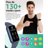 Montre Connectée Femme Homme, 1,47'' Smartwatch avec 137+ Modes Sportifs, Fitness Tracker avec Cardiofréquencemètre, Sommeil, Po