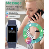 Montre Connectée Femme Homme, 1,47'' Smartwatch avec 137+ Modes Sportifs, Fitness Tracker avec Cardiofréquencemètre, Sommeil, Po