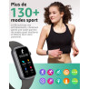 IMFRCHCS Montre Connectée Femme Homme, 1,47'' Smartwatch avec 137+ Modes Sportifs, Fitness Tracker avec Cardiofréquencemètre, So