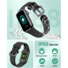 IMFRCHCS Montre Connectée Femme Homme, 1,47'' Smartwatch avec 137+ Modes Sportifs, Fitness Tracker avec Cardiofréquencemètre, So