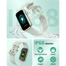 IMFRCHCS Montre Connectée Femme Homme, 1,47" Fitness Tracker avec 137 + Modes de Sport, Montre Intelligente avec Moniteur de Fré