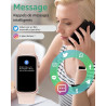 IMFRCHCS Montre Connectée Femme Homme, 1,47" Fitness Tracker avec 137 + Modes de Sport, Montre Intelligente avec Moniteur de Fré