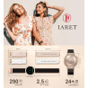 Montre connectée femme avec appel bleutooth, smartwatch ronde 1,27" 41mm pour petit poignet, 3 bracelet, 100 modes sport suivi s