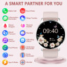 Montre connectée femme appels bleutooth notification intelligente 3 bracelet smartwatch pour android ios montre sport podomètre 