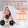 Montre connectée femme appels bleutooth notification intelligente 3 bracelet smartwatch pour android ios montre sport podomètre 