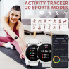 Montre connectée femme appels bleutooth notification intelligente 3 bracelet smartwatch pour android ios montre sport podomètre 