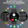 Montre connectée femme avec appel bleutooth assistants ai 1.32" smartwatch spo2 fréquence cardiaque sommeil lecteur musique podo
