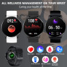 Montre connectée femme avec appel bleutooth assistants ai 1.32" smartwatch spo2 fréquence cardiaque sommeil lecteur musique podo