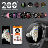 Montre connectée femme avec appel bleutooth assistants ai 1.32" smartwatch spo2 fréquence cardiaque sommeil lecteur musique podo