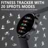 Montre connectée femme avec appel bleutooth assistants ai 1.32" smartwatch spo2 fréquence cardiaque sommeil lecteur musique podo