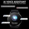 Montre connectée femme avec appel bleutooth assistants ai 1.32" smartwatch spo2 fréquence cardiaque sommeil lecteur musique podo