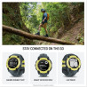 Garmin Instinct E - Montre GPS Robuste et connectée – Citron avec Bracelet Bleu crépuscule – Boîtier 40 mm