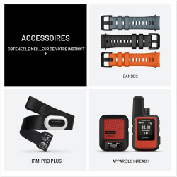 Garmin Instinct E - Montre GPS Robuste et connectée – Citron avec Bracelet Bleu crépuscule – Boîtier 40 mm