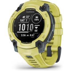 Garmin Instinct E - Montre GPS Robuste et connectée – Citron Vert avec Bracelet Citron Vert – Boîtier 45 mm