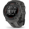 Garmin Instinct E - Montre GPS Robuste et connectée – Noir avec Bracelet Gris Charbon – Boîtier 45 mm