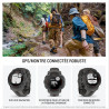 Garmin Instinct E - Montre GPS Robuste et connectée – Noir avec Bracelet Gris Charbon – Boîtier 45 mm